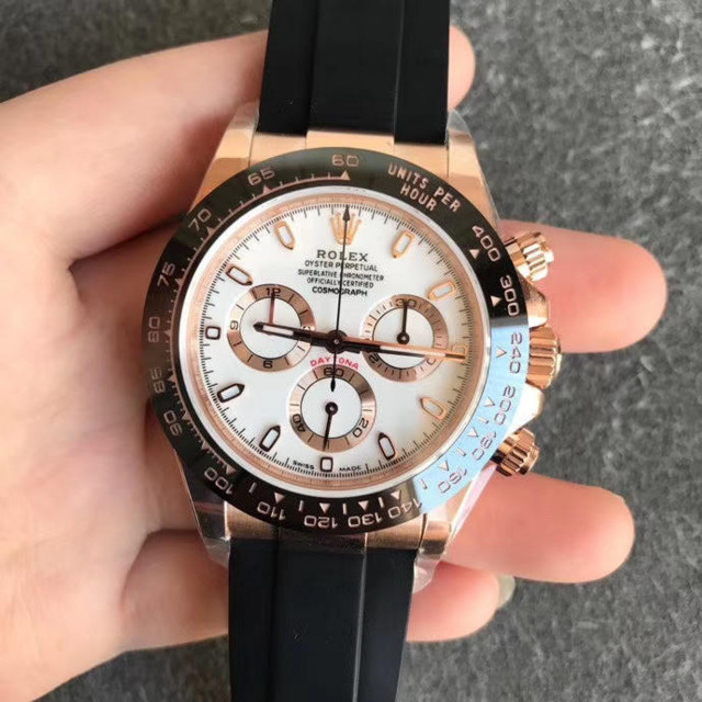 rolex high quality replica rolex daytona leather watch pick stylecolor replica 63128 (1)