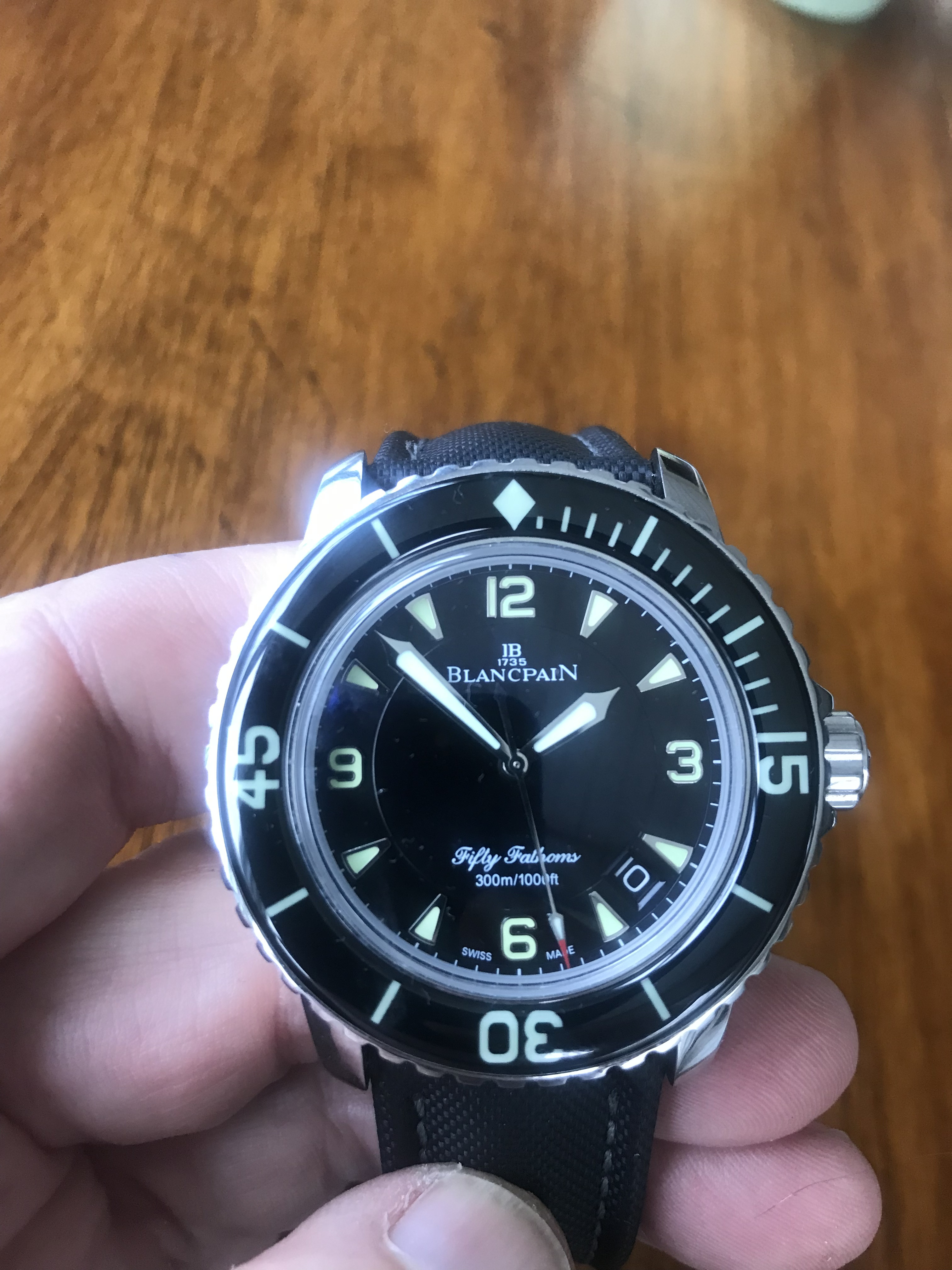 SOLD FS ZF Blancpain 50 Fathoms complete kit like new