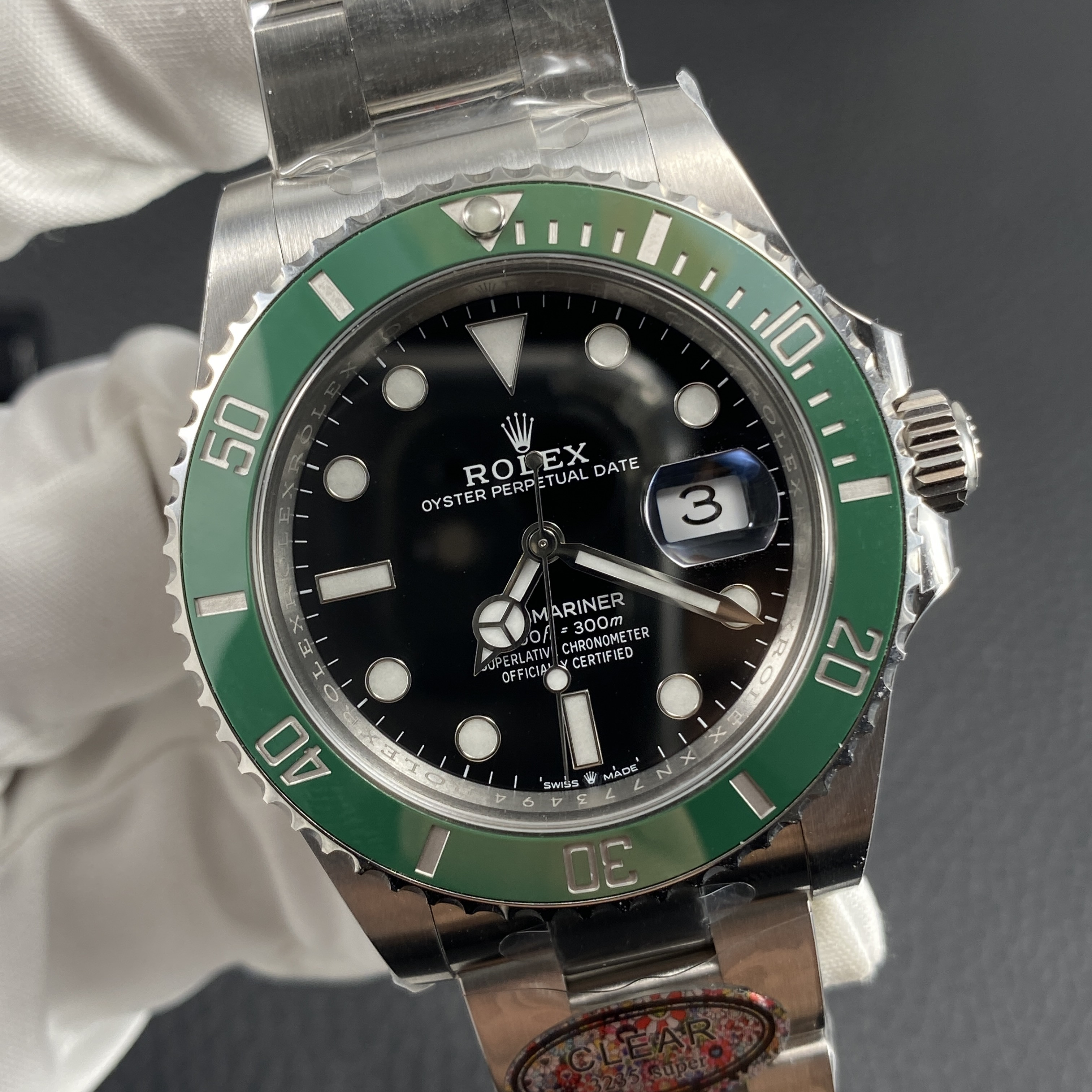 Clean Factory Submariner Starbucks Kermit Replica Watch Info