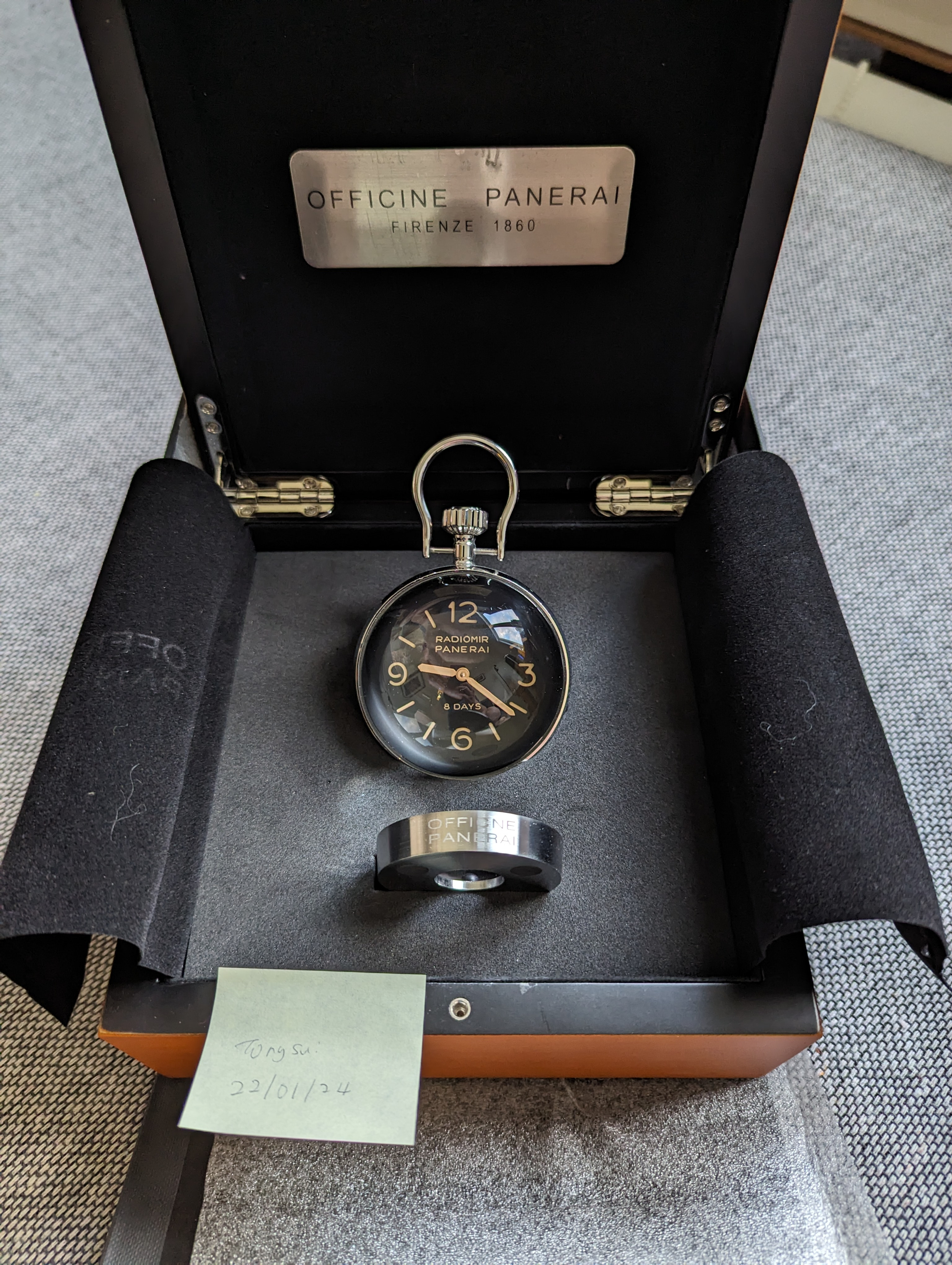 SOLD Aus only PAM 581 Panerai mechanical desk clock