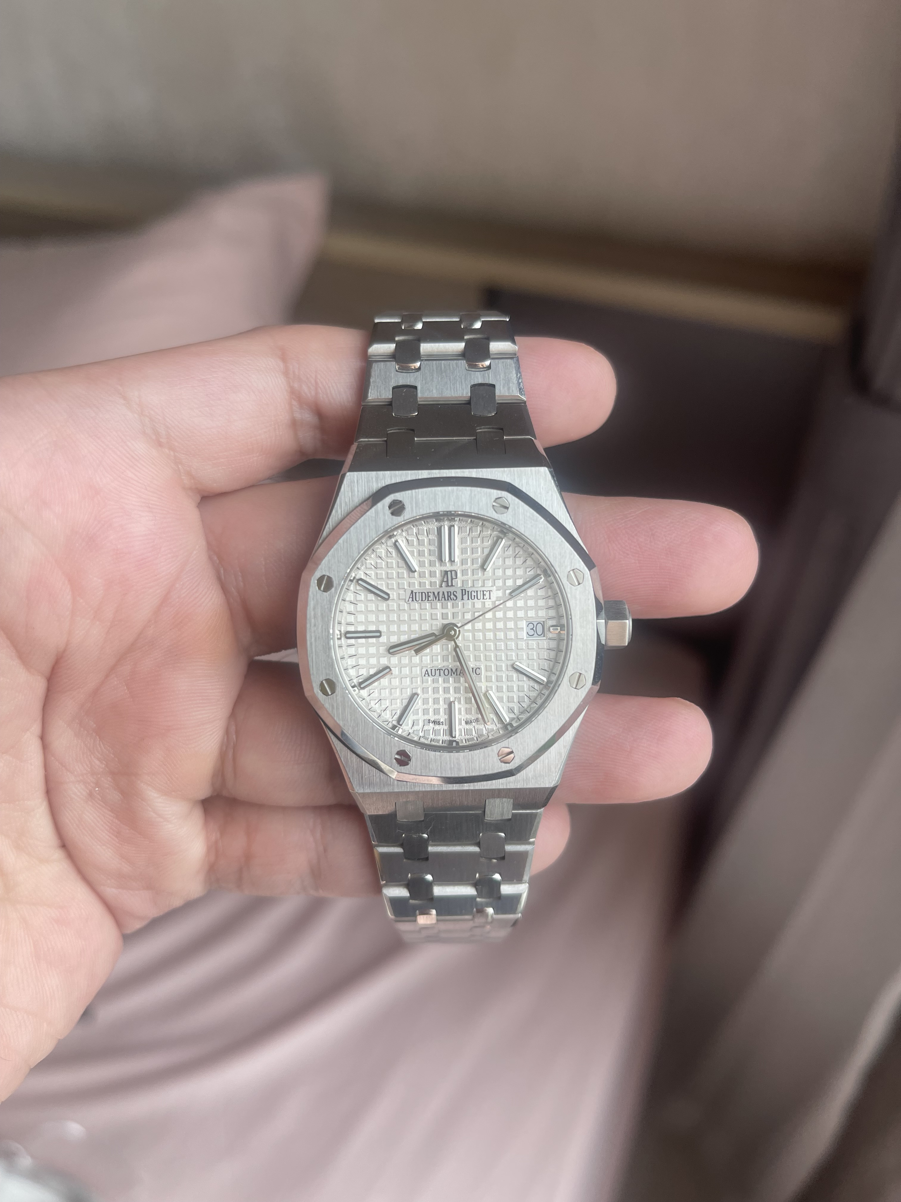 Legend Modded APSF 15450 Silver White Replica Watch Info