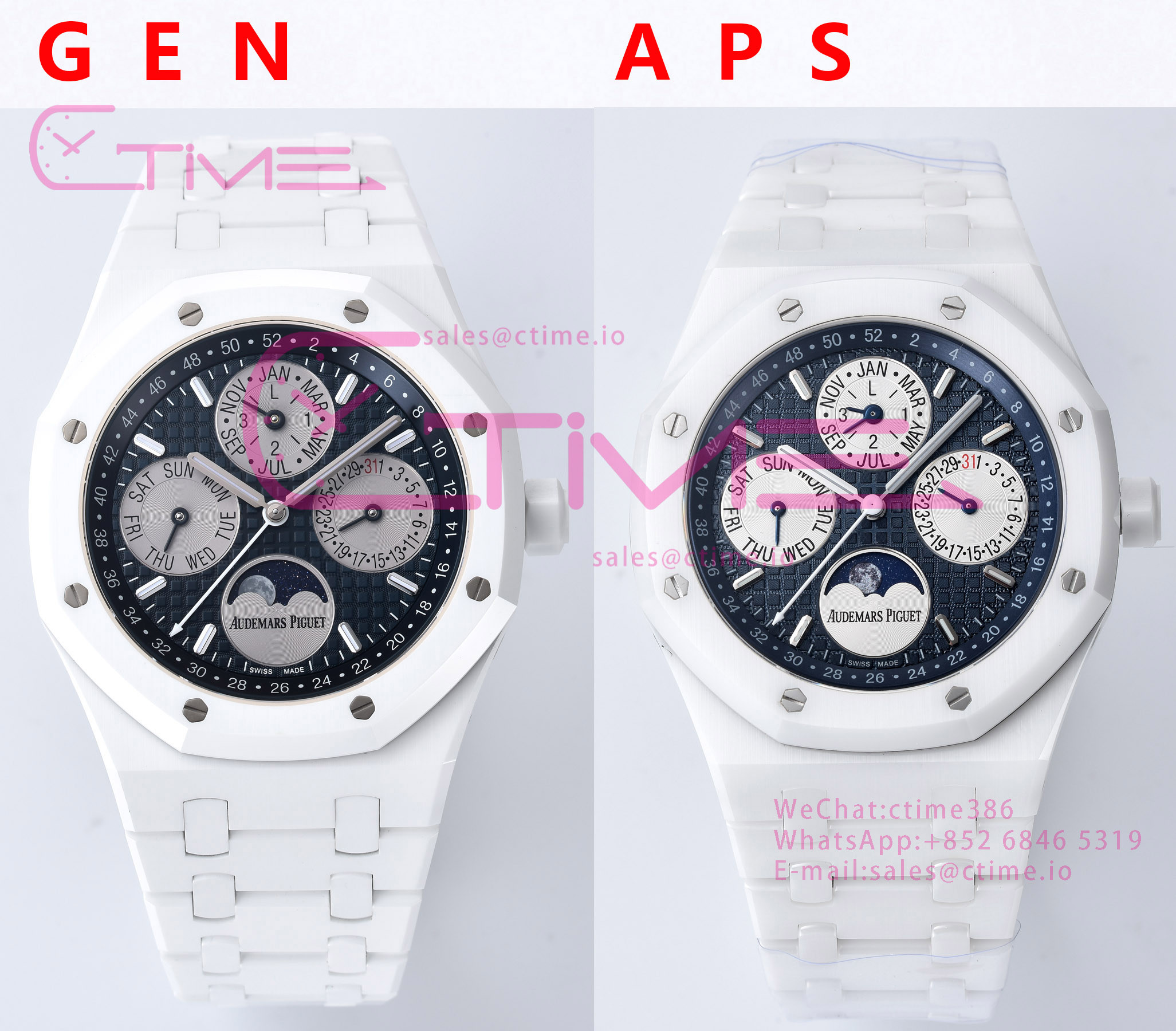 APSF AP RO26579CB White ceramic comparison with Gen Replica