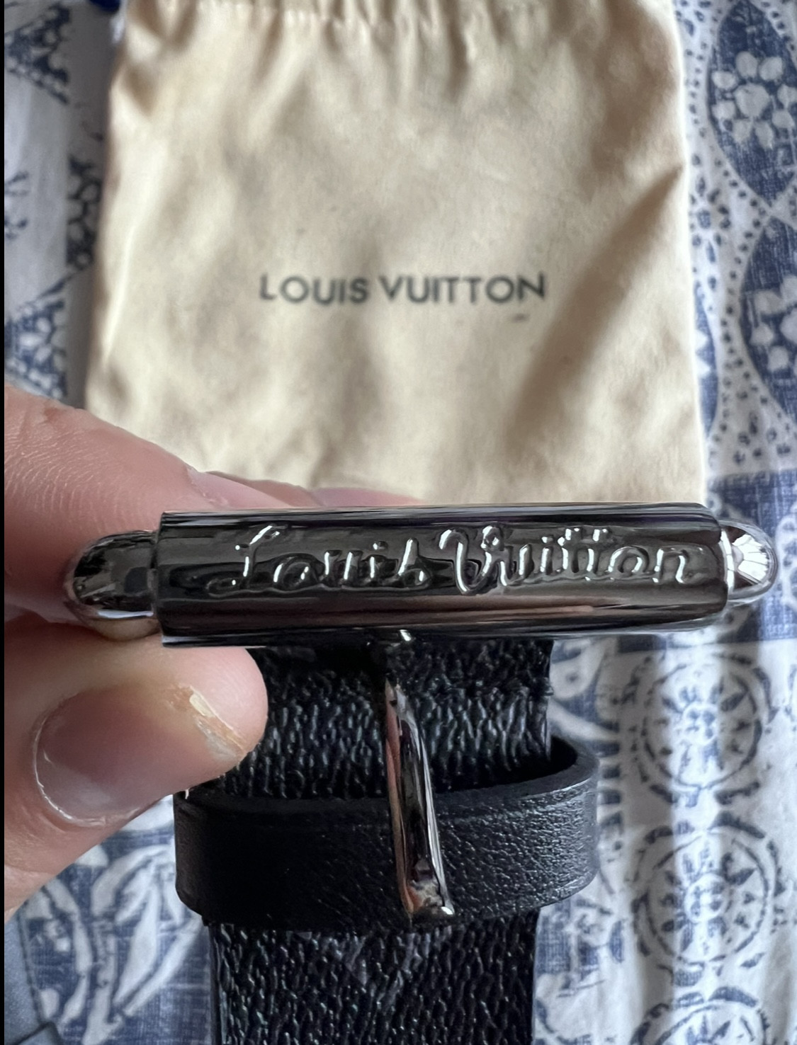 Louis Vuitton Damier Graphite LV Inventeur Reversible Belt 90/36