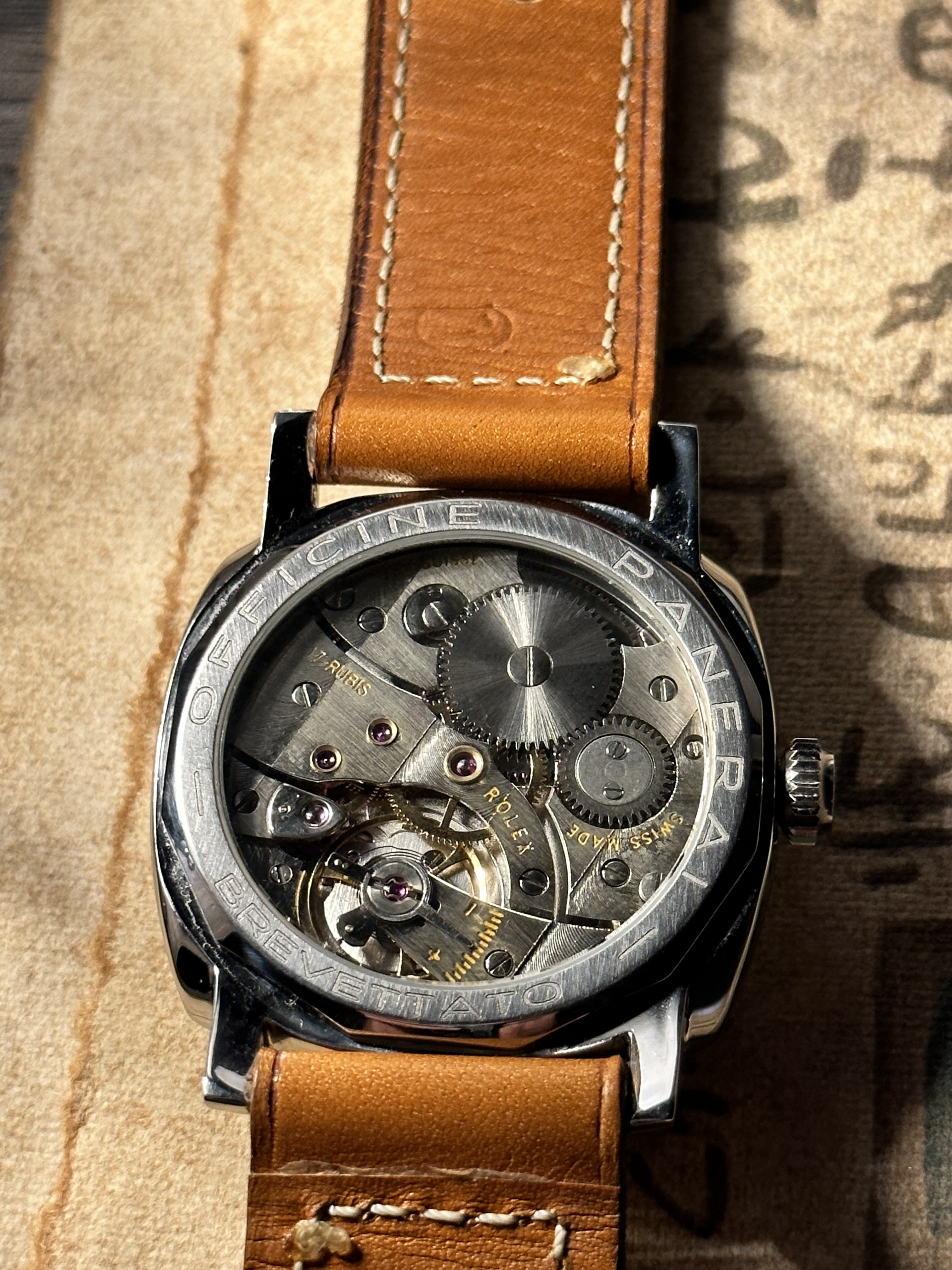 Panerai rolex movement hot sale