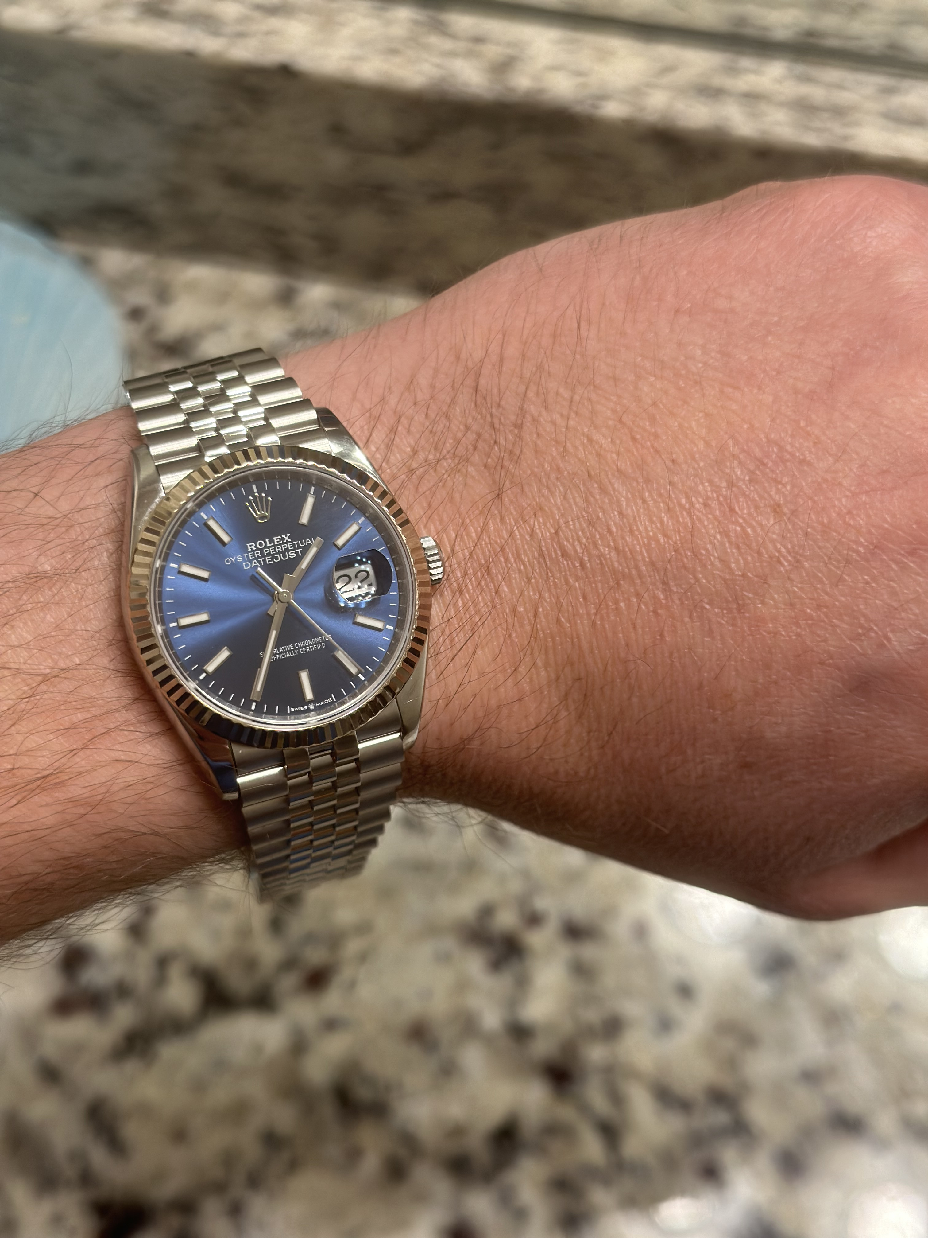 VSF 36mm datejust vs 41mm Replica Watch Info