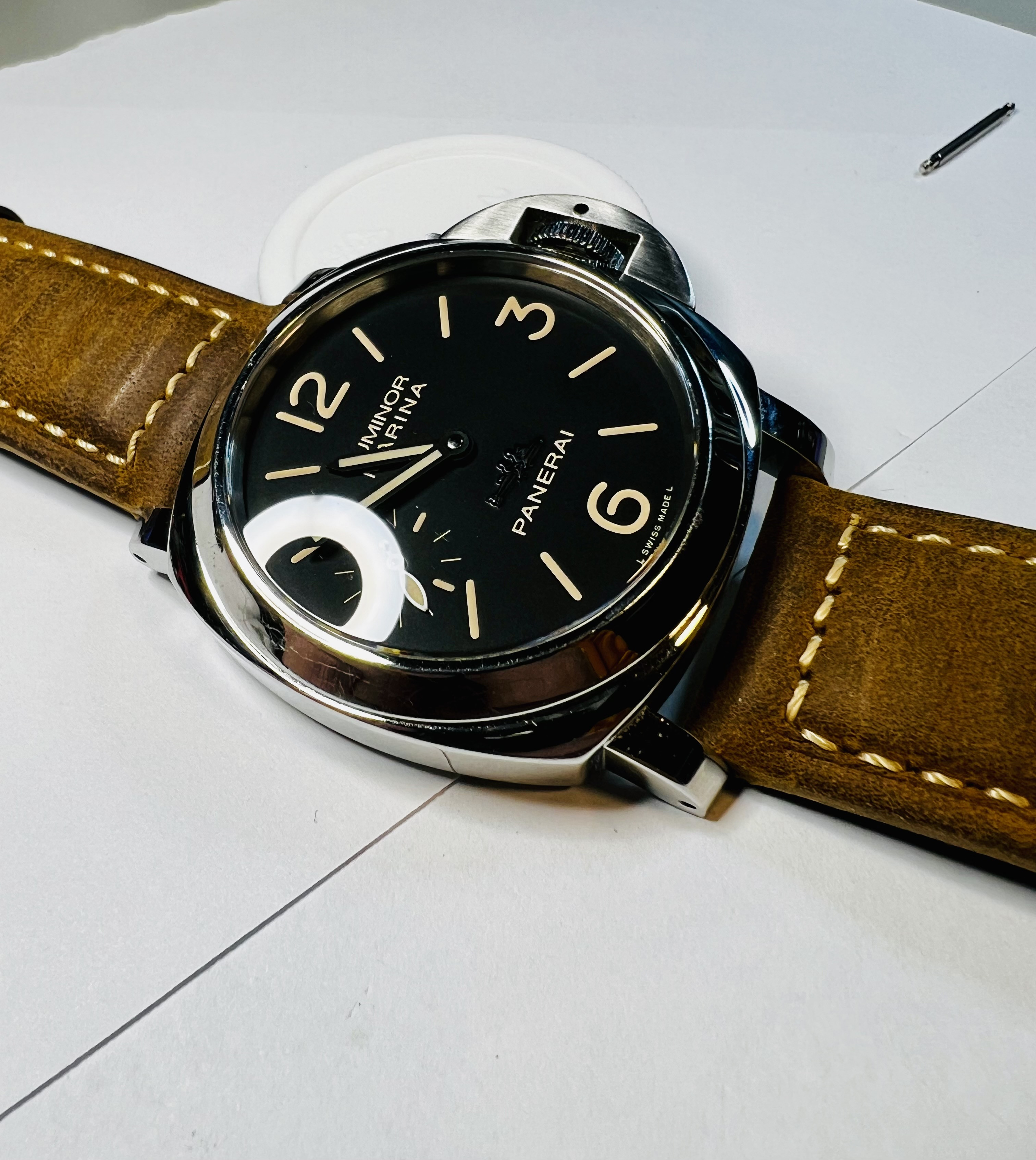 SOLD CONUS Panerai PAM 411 w Swiss Movement Gen Strap