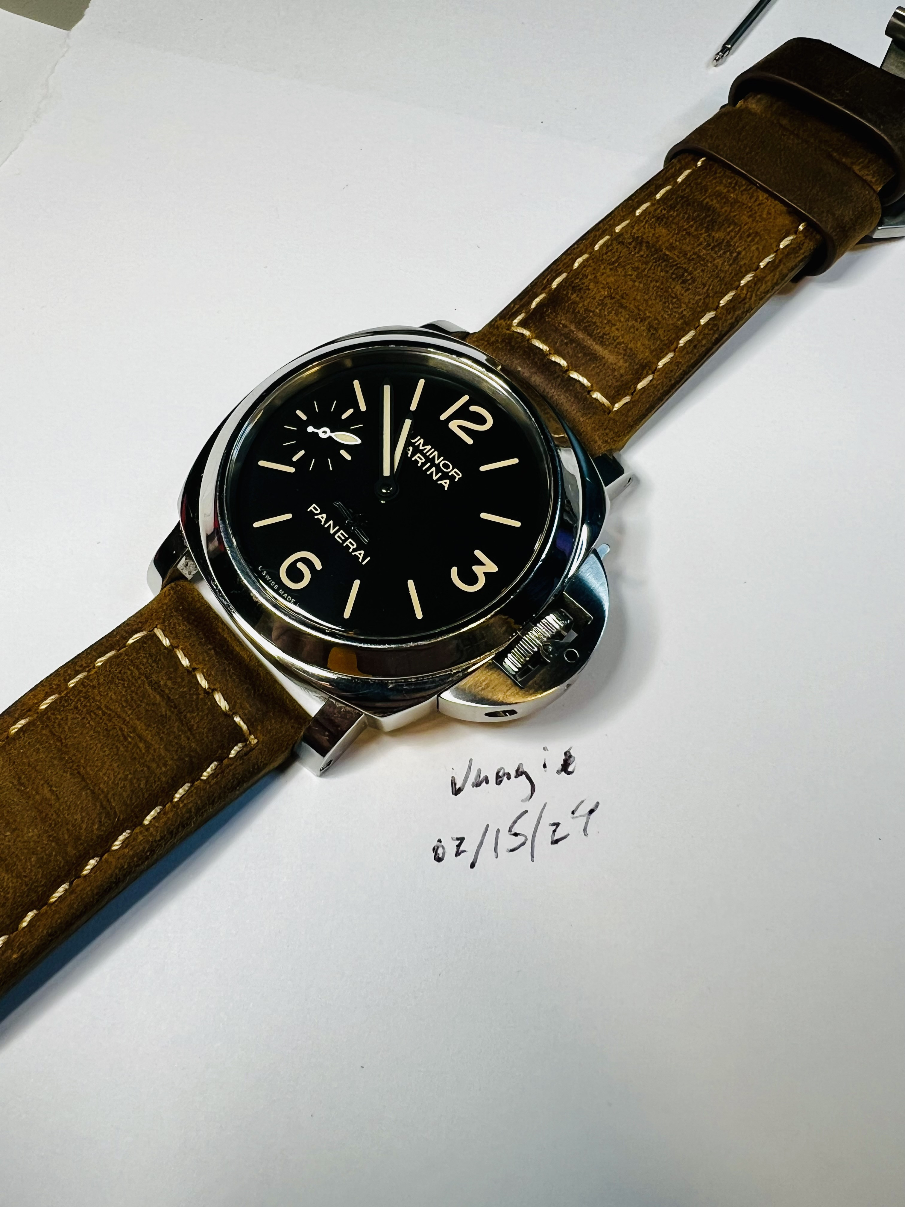 SOLD CONUS Panerai PAM 411 w Swiss Movement Gen Strap