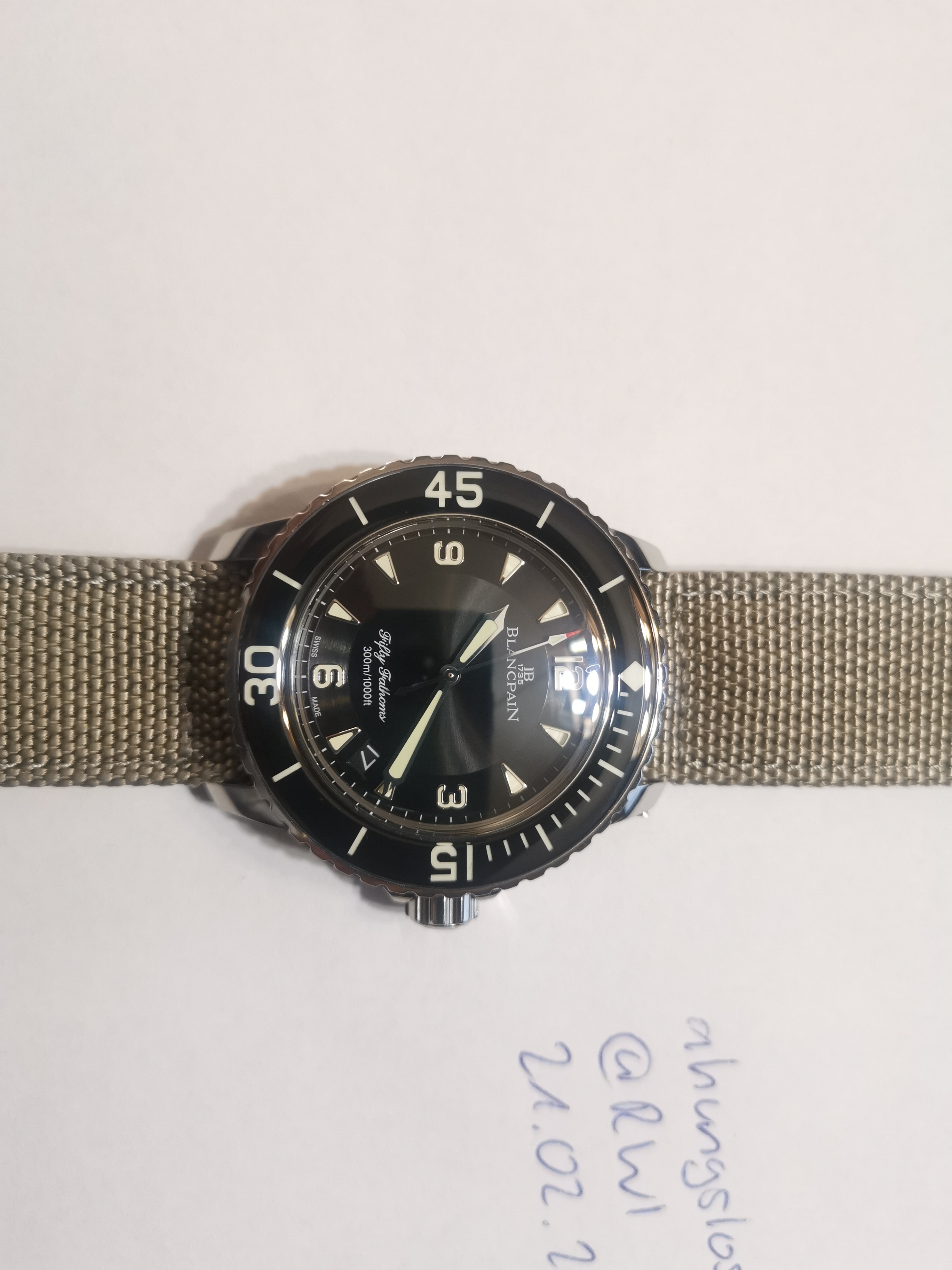 SOLD EU ZF Blancpain Fifty Fathoms Replica Watch Info