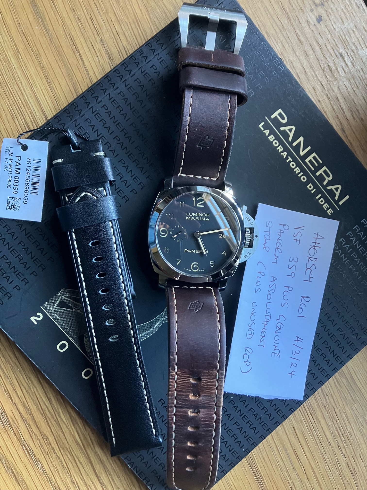 FOR SALE VSF Panerai 359 with genuine Panerai Assolutamente