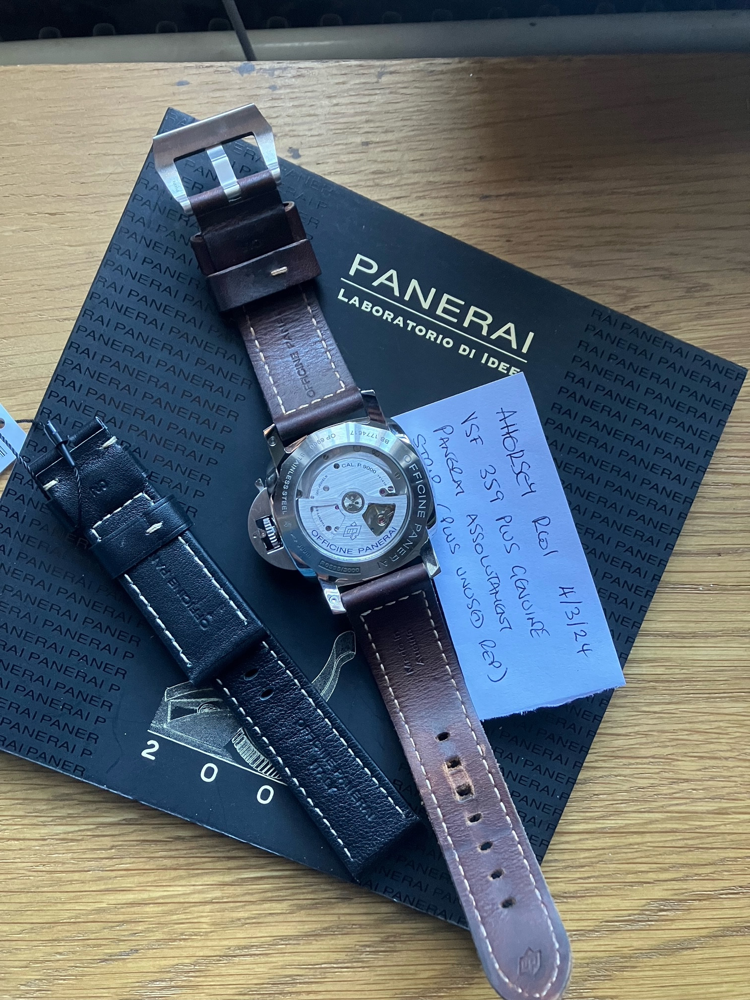 FOR SALE VSF Panerai 359 with genuine Panerai Assolutamente