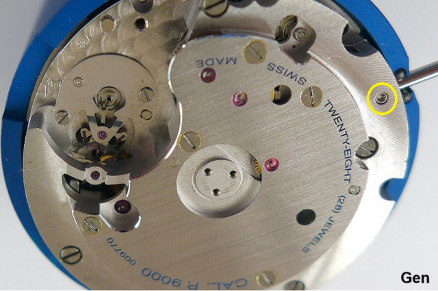 Panerai P.9000 movement assembly 6