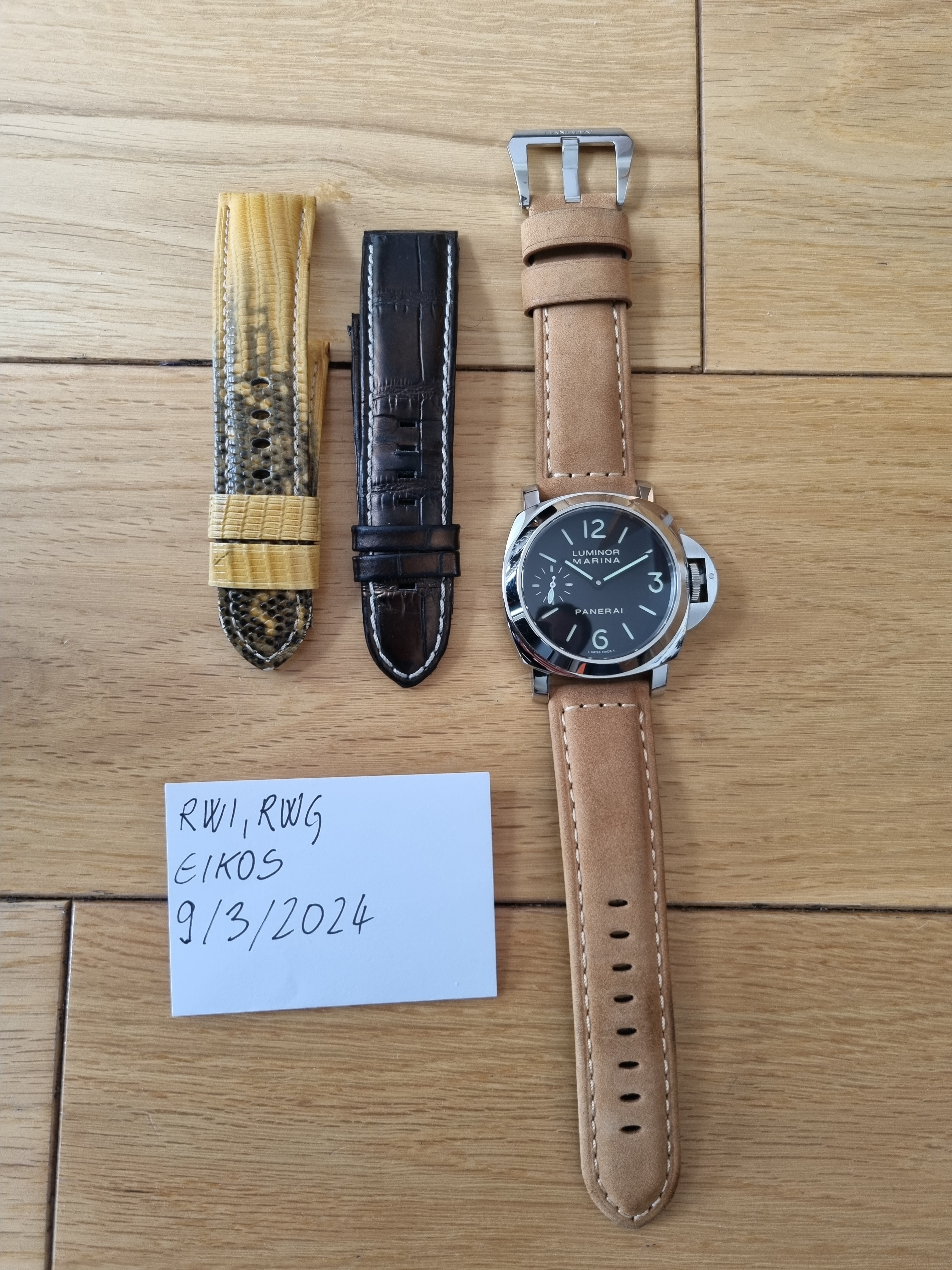 SOLD Panerai PAM 111 with extra straps UK Replica Watch Info