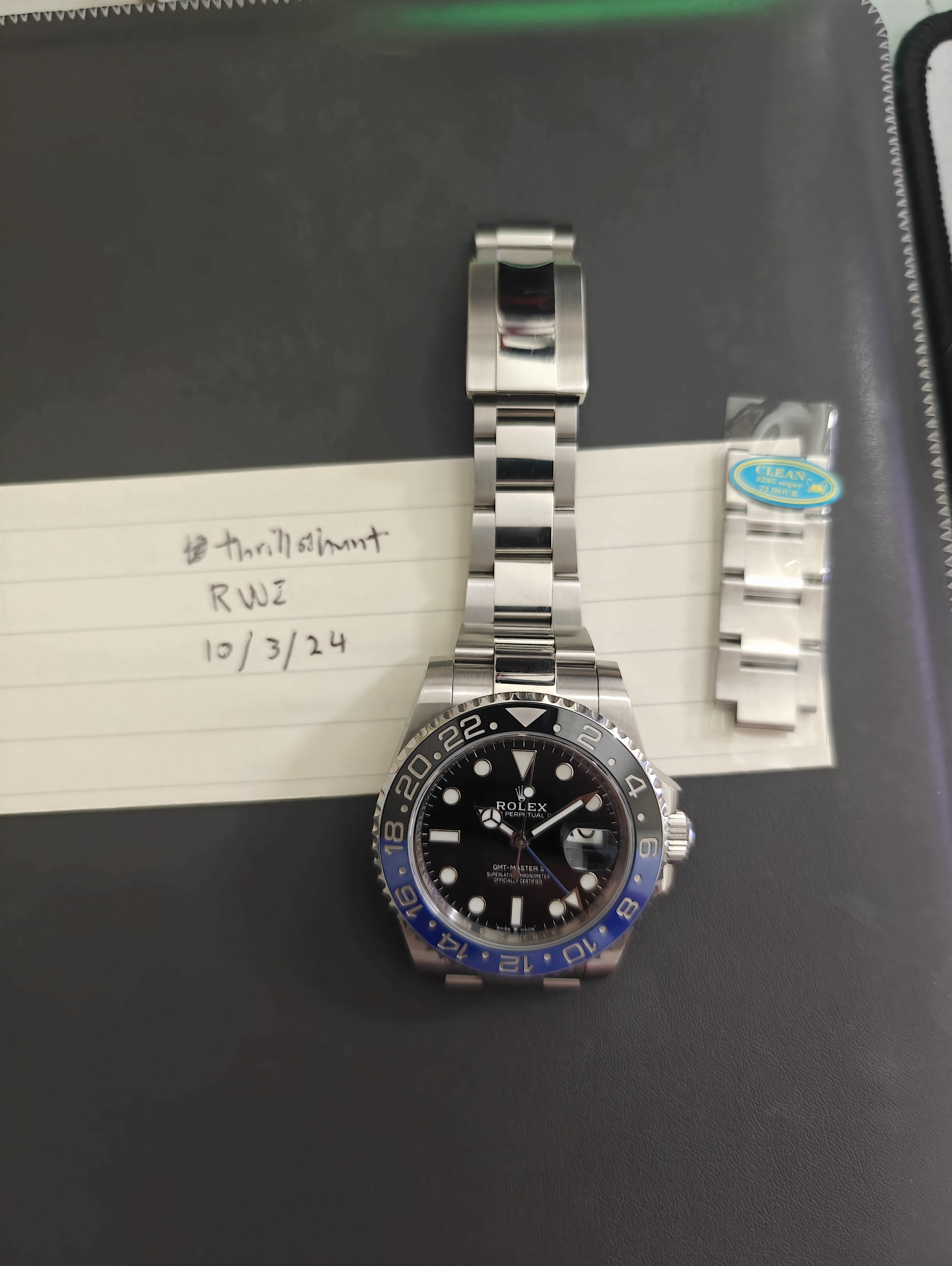 FOR SALE Close to new Clean Rolex Batman DD3285 With DEEP