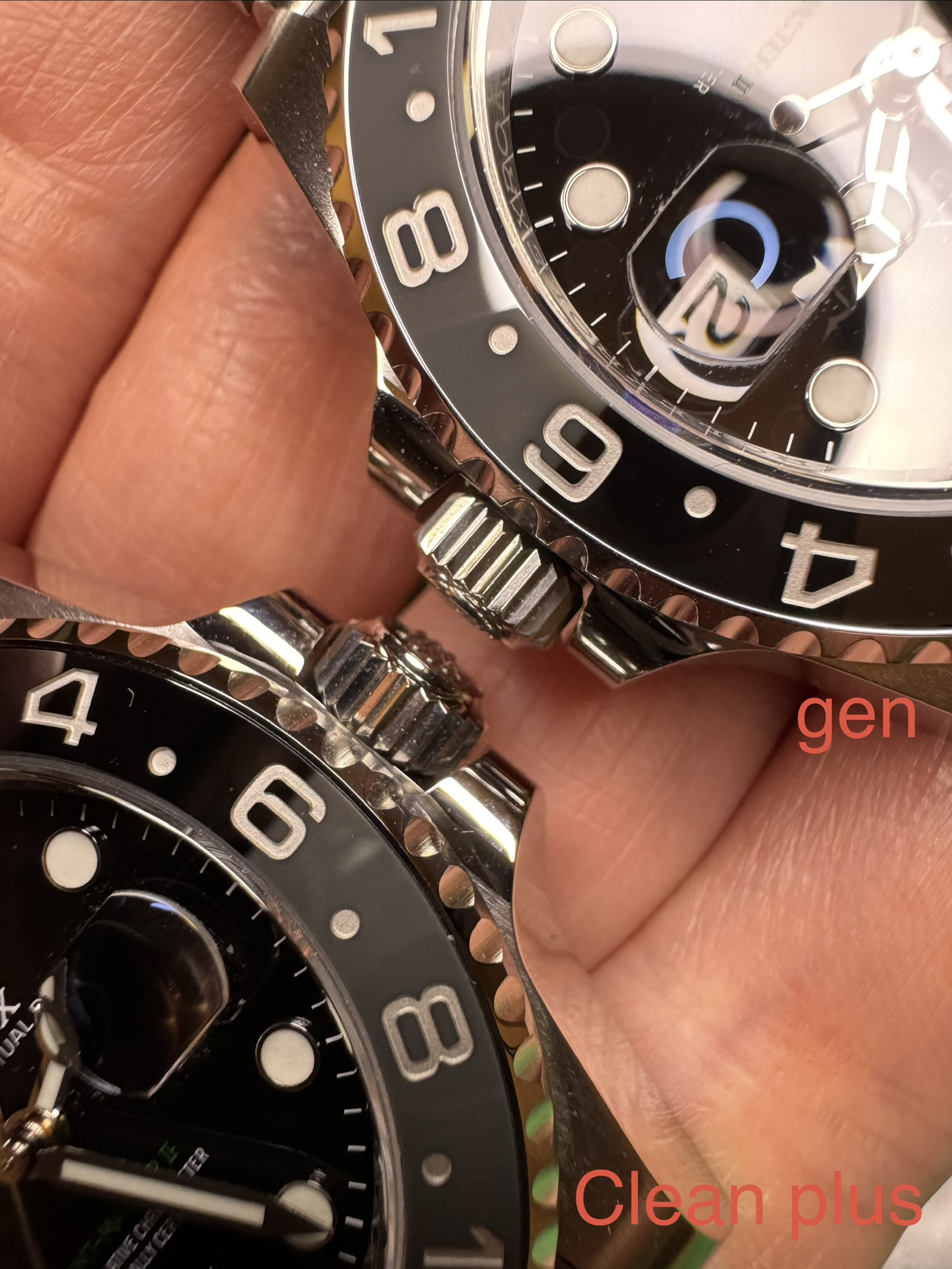 GMT 126710 Clean plus vs Gen  - Ρολόγια Replica