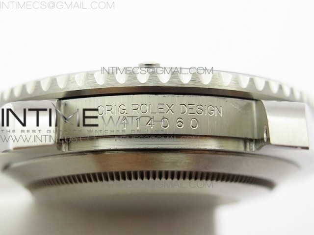 submariner 114060 no date black ceramic 904l steel arf1 1 best edition on ss bracelet a2824