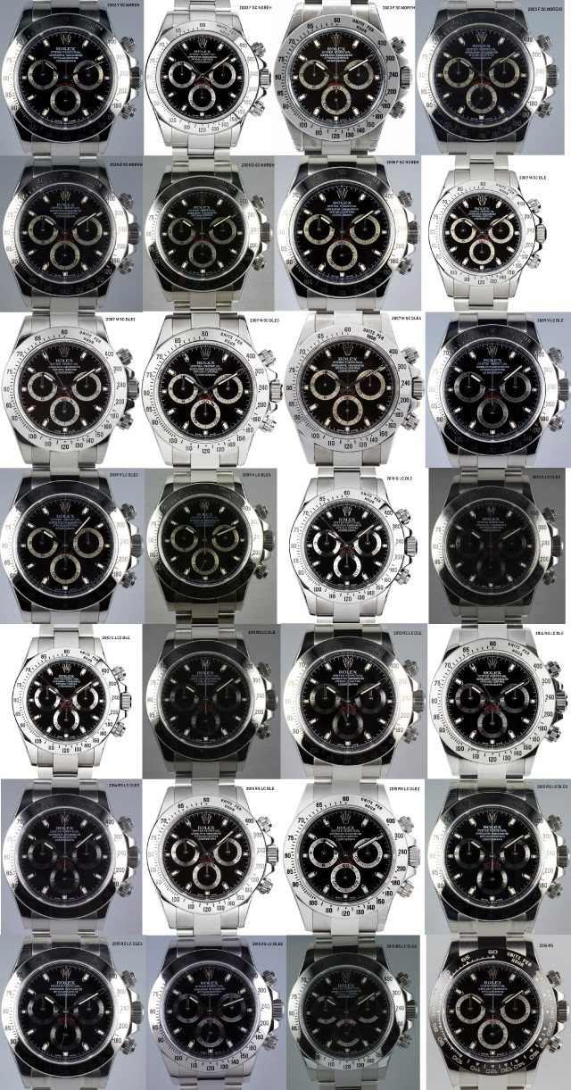 116520 black dials
