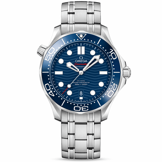 omega seamaster diver 300m 42mm blue dial mens bracelet watch p10670 24533 image