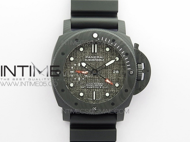 pam1039 carbotech vsf best edition dark grey sail dial on rubber strap p9010 clone free white rubber