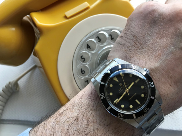 Rolex Sub with phone 2