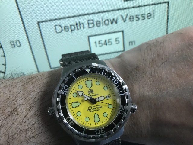 Watch yellow dial @ 1545 m