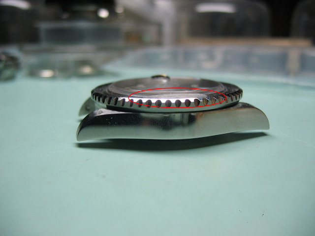 Andrew's 116710LN bezel installed but gasket slid & locked it
