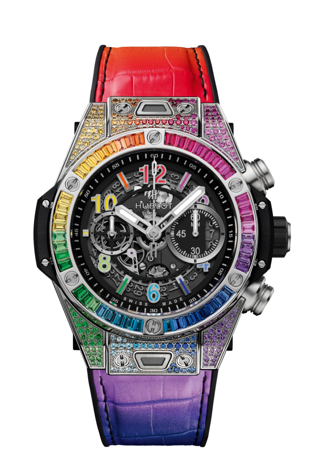 big bang unico titanium rainbow 45mm soldier