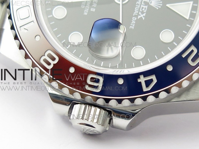gmt master ii 126710 blro red blue 904l ss 3ef 1 1 best edition on jubilee bracelet vr3285 chs (11)