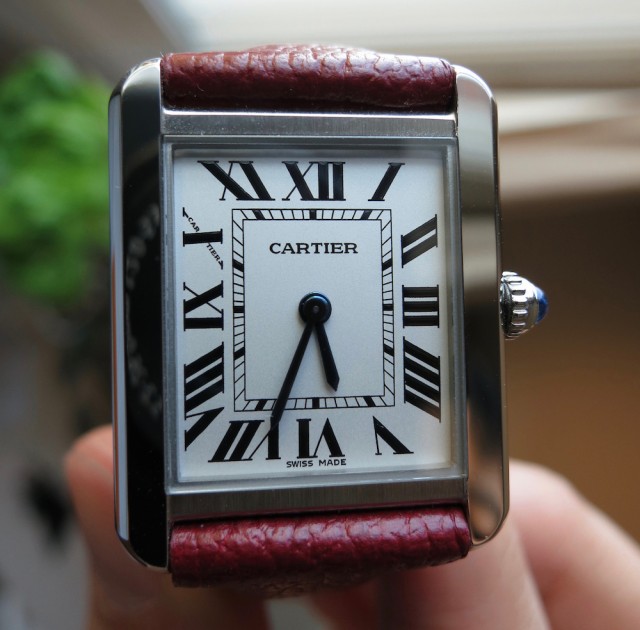 Close Cartier Tank Solo Steel IMG 5974