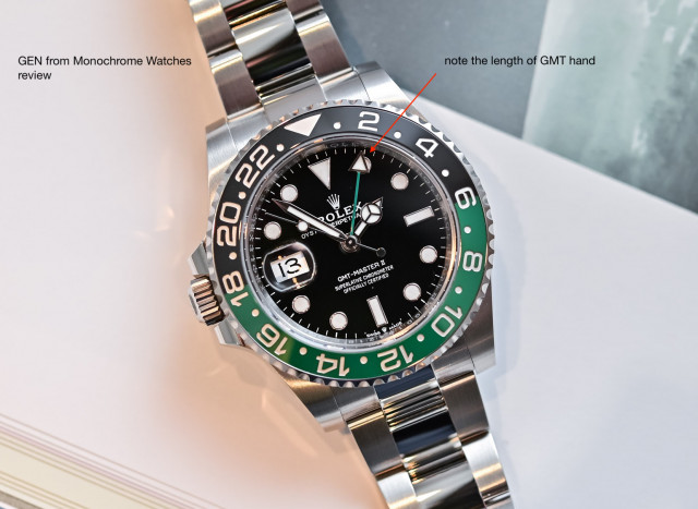 Rolex Oyster Perpetual GMT Master II 126720VTNR left hand hands on 3