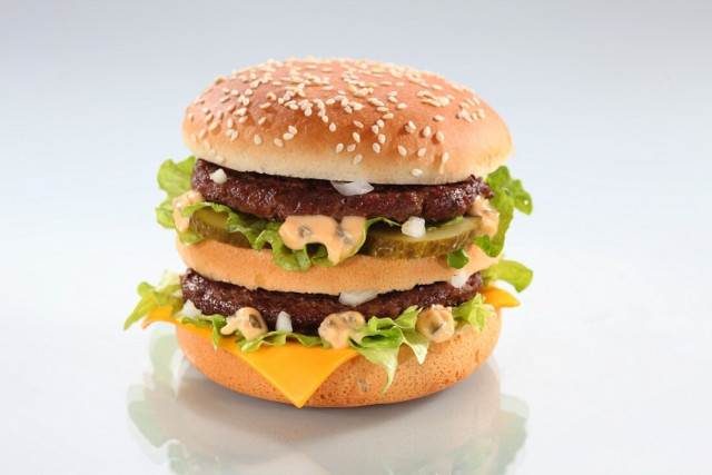 11070413 A double cheeseburger